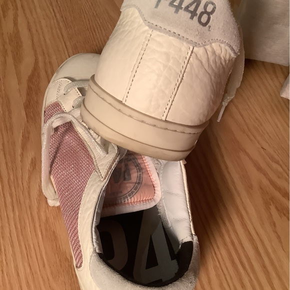 P448 Mix Media sneaker. Worn once. - Picture 3 of 8